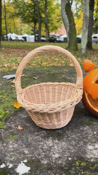 Mini Round Willow Basket