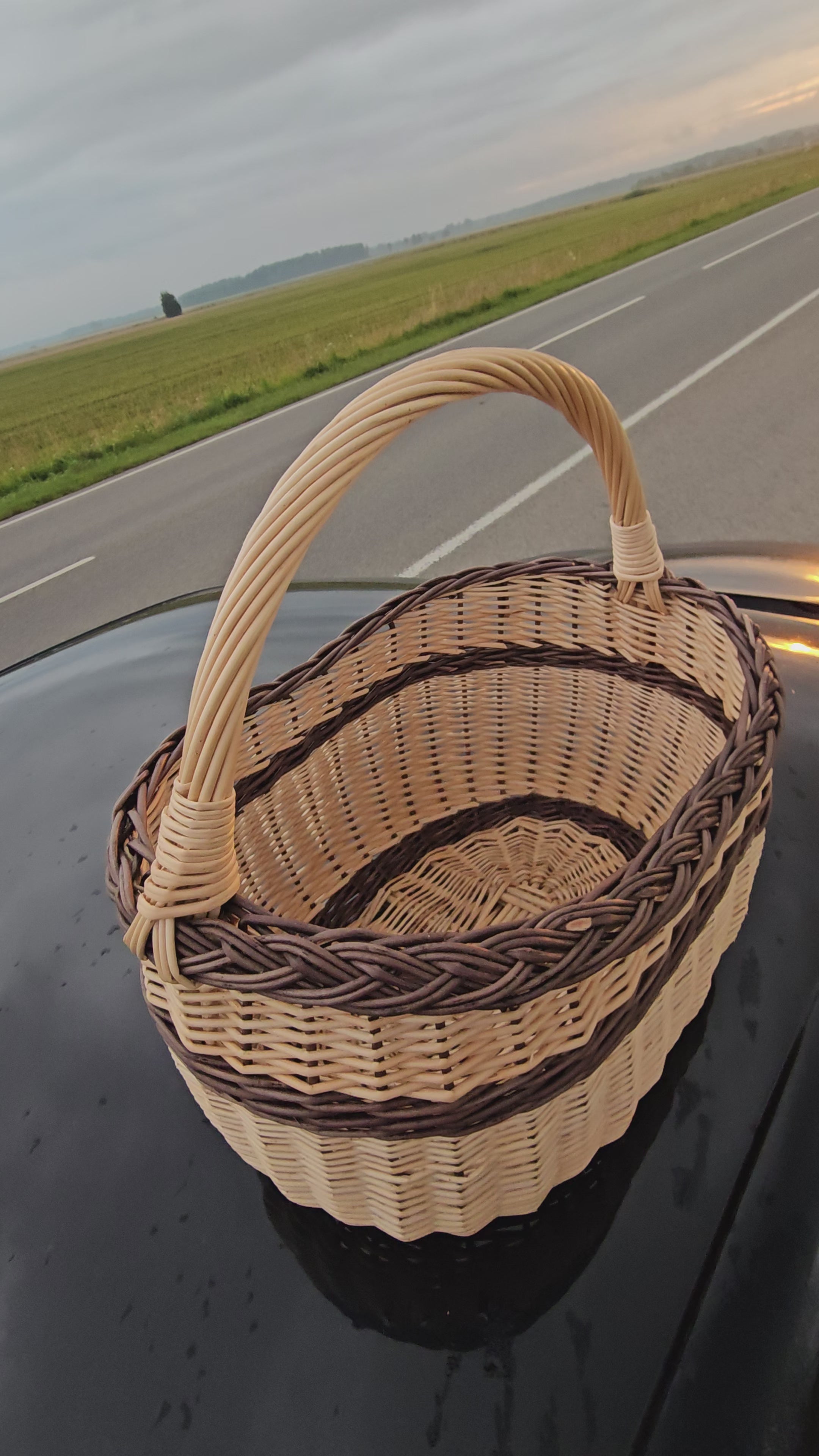 Wicker basket 018b