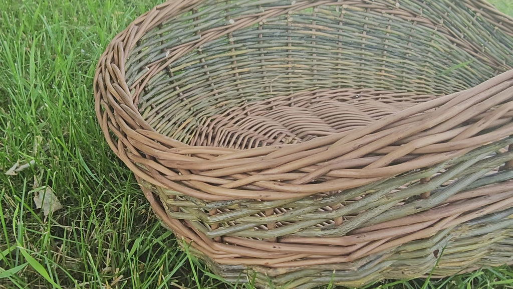 Large Unpeeled Willow Trug 027b-5