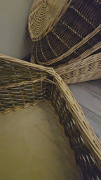 Wicker firewood basket 012b