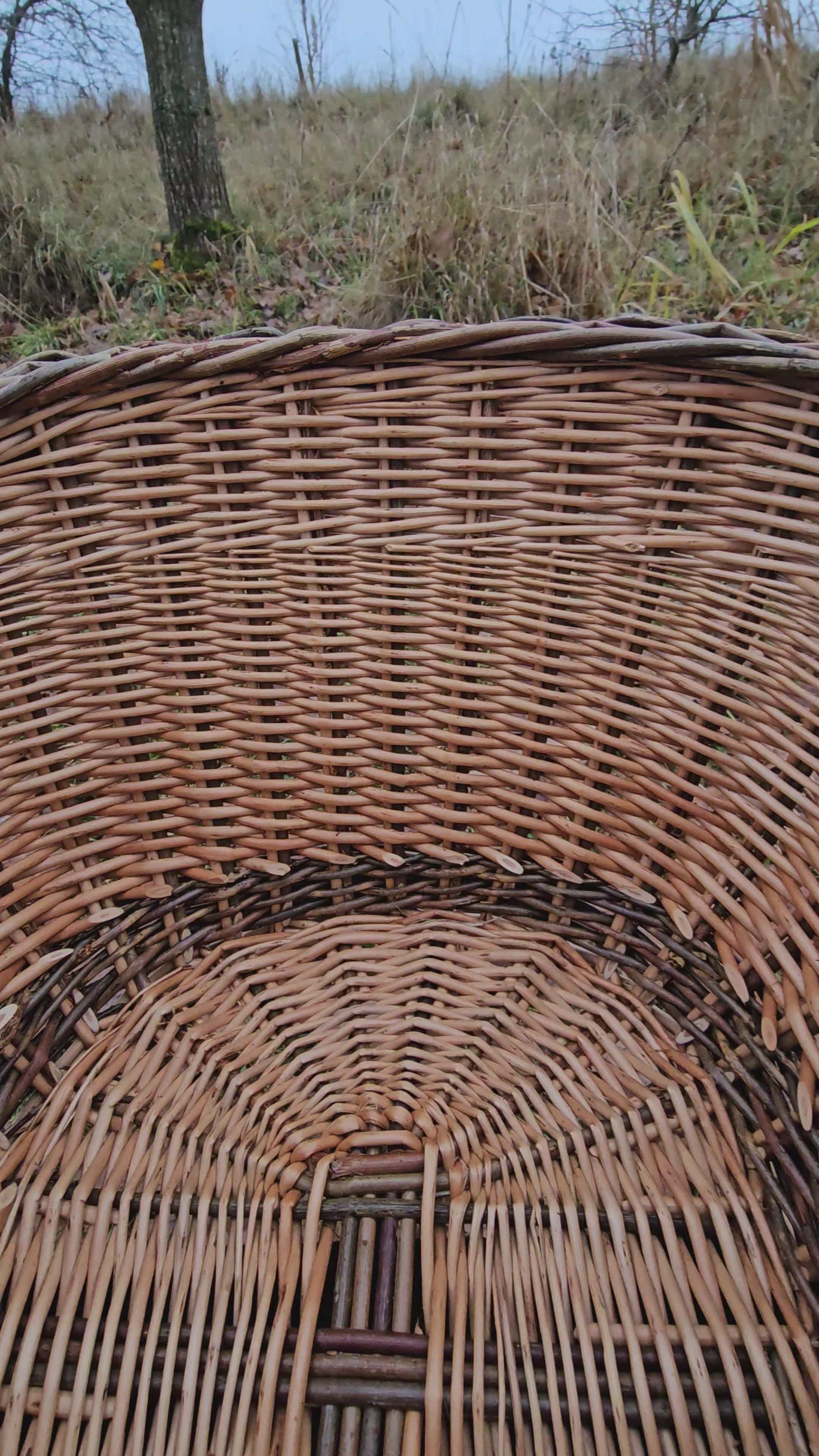 Wicker basket 014r