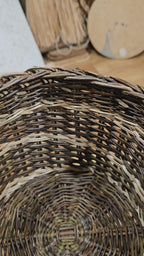 Wicker flower pot 043r