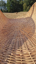 Wicker flower basket 031b