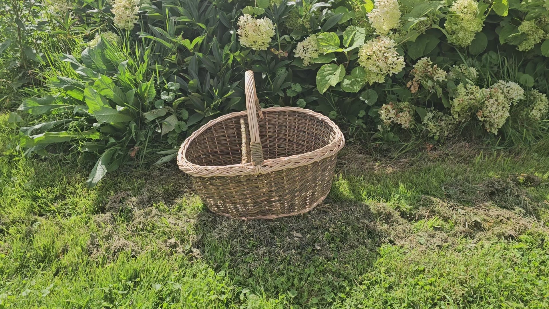 Wicker Picnic Basket with Divider