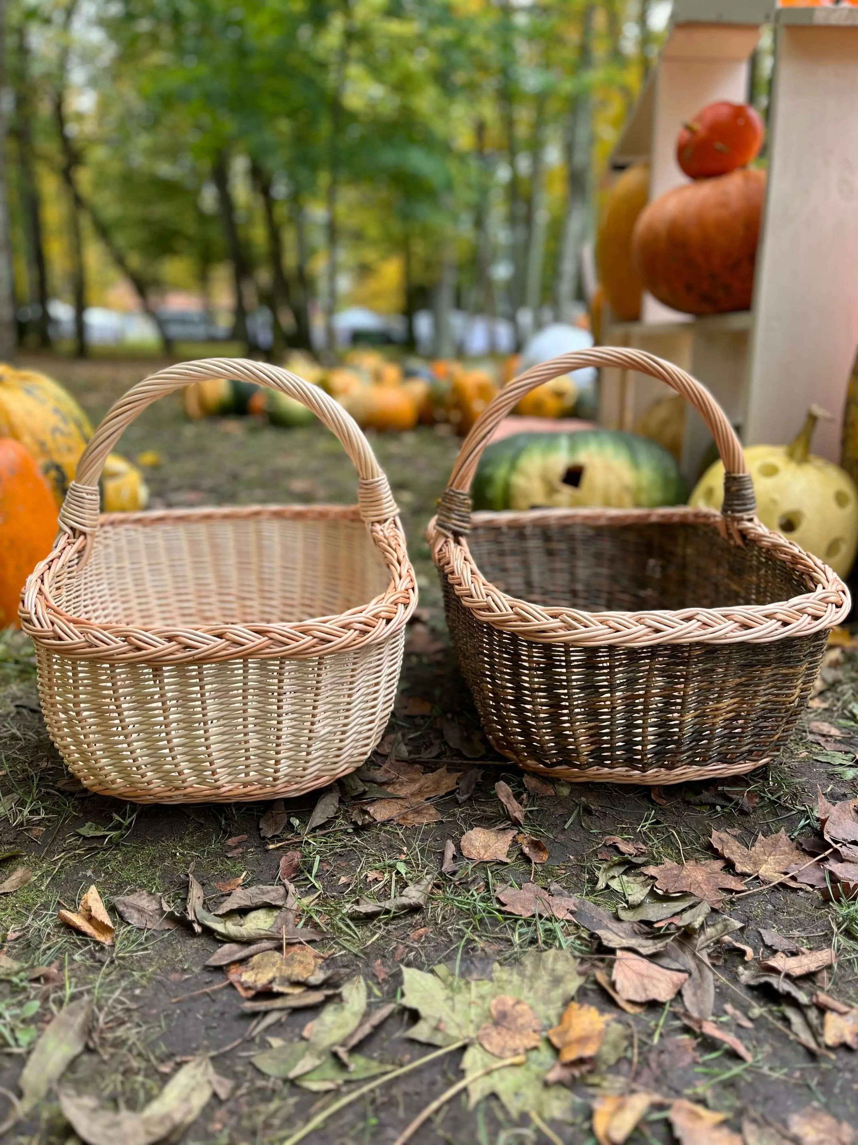 Wicker basket 053b - NaturelyWoven wicker - handmade