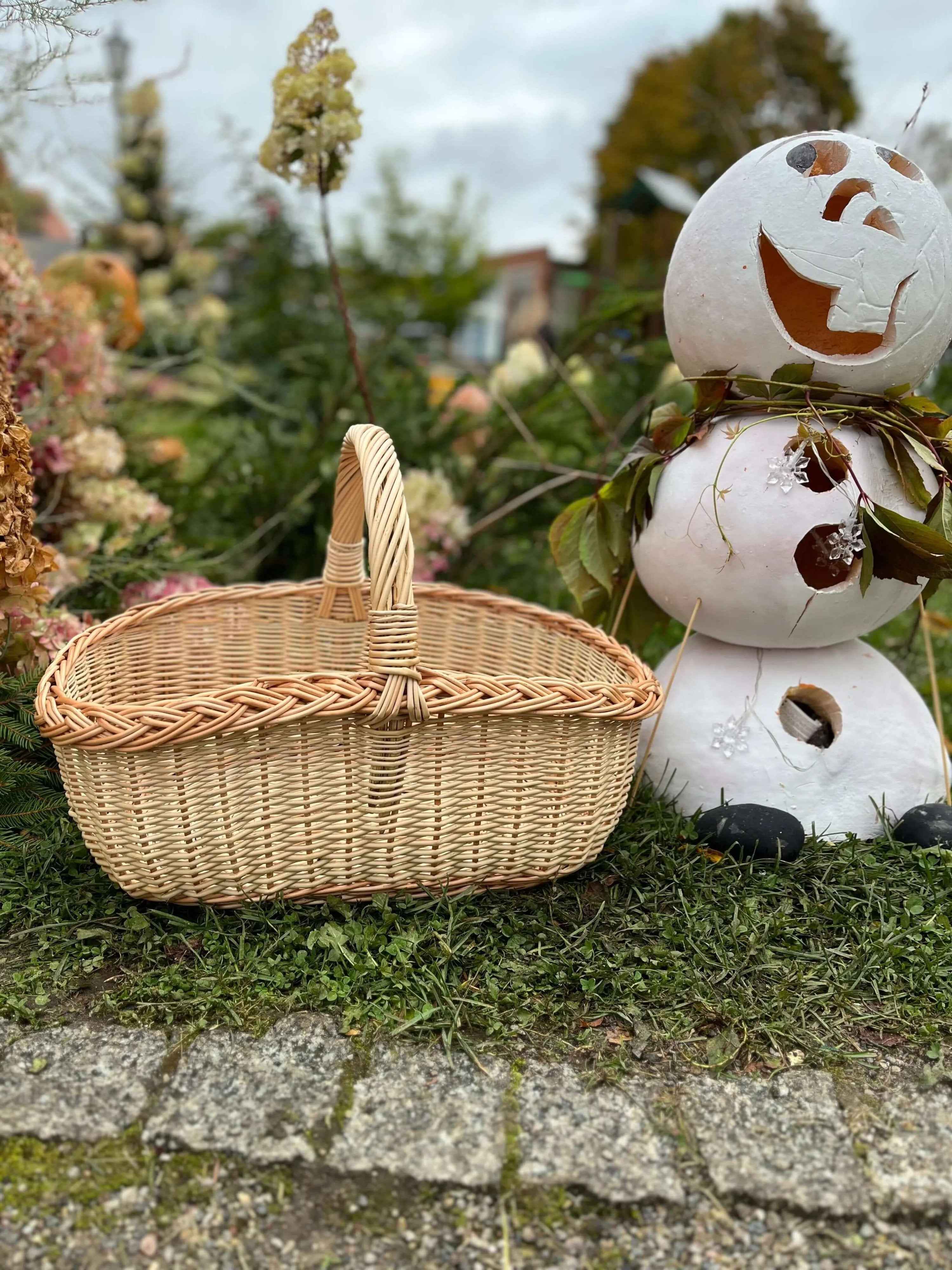 Wicker basket 053b - NaturelyWoven wicker - handmade