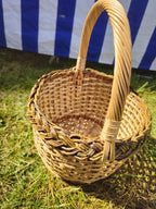 Wicker basket 008r - NaturelyWoven wicker - handmade