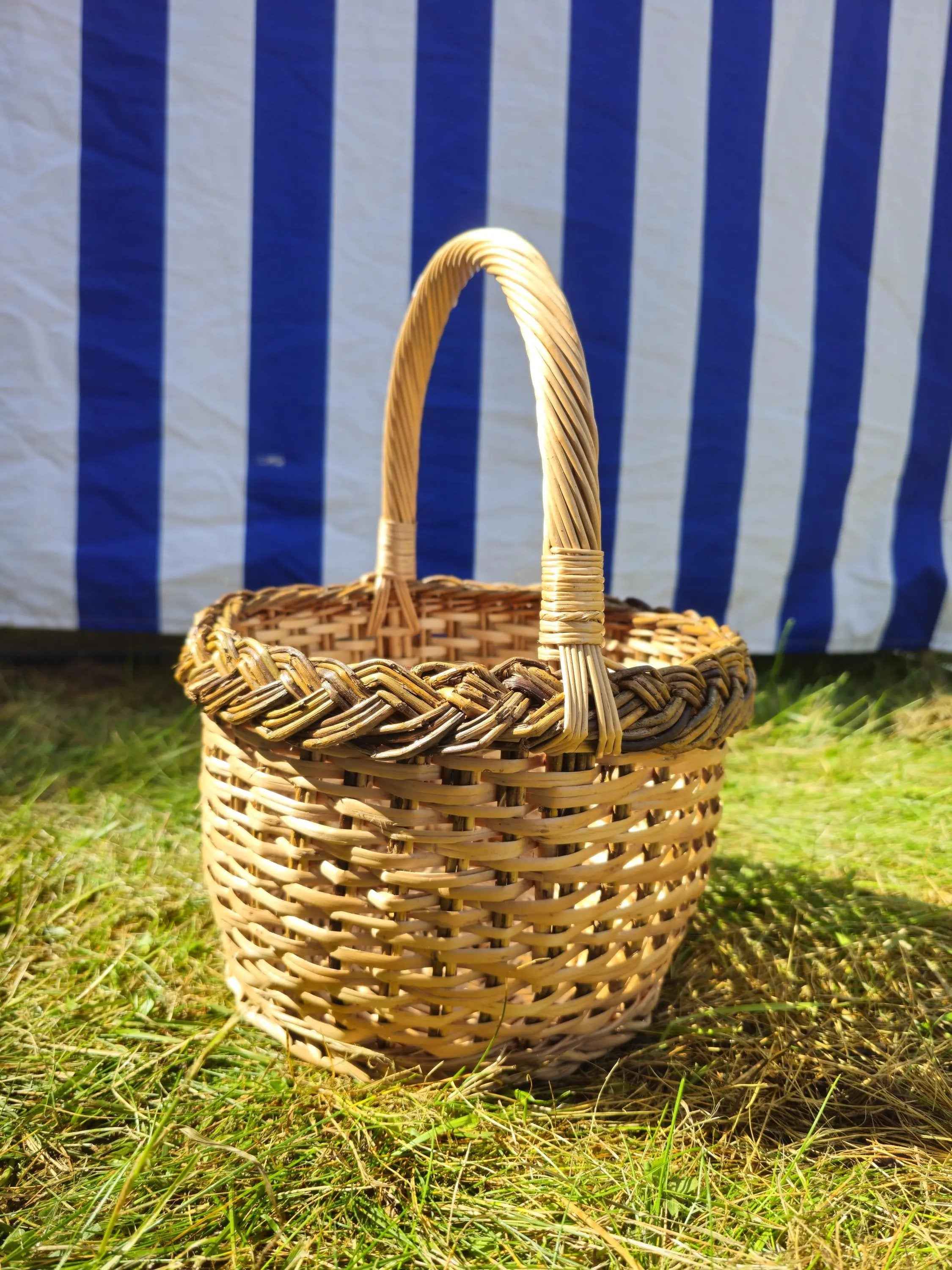 Wicker basket 008r - NaturelyWoven wicker - handmade