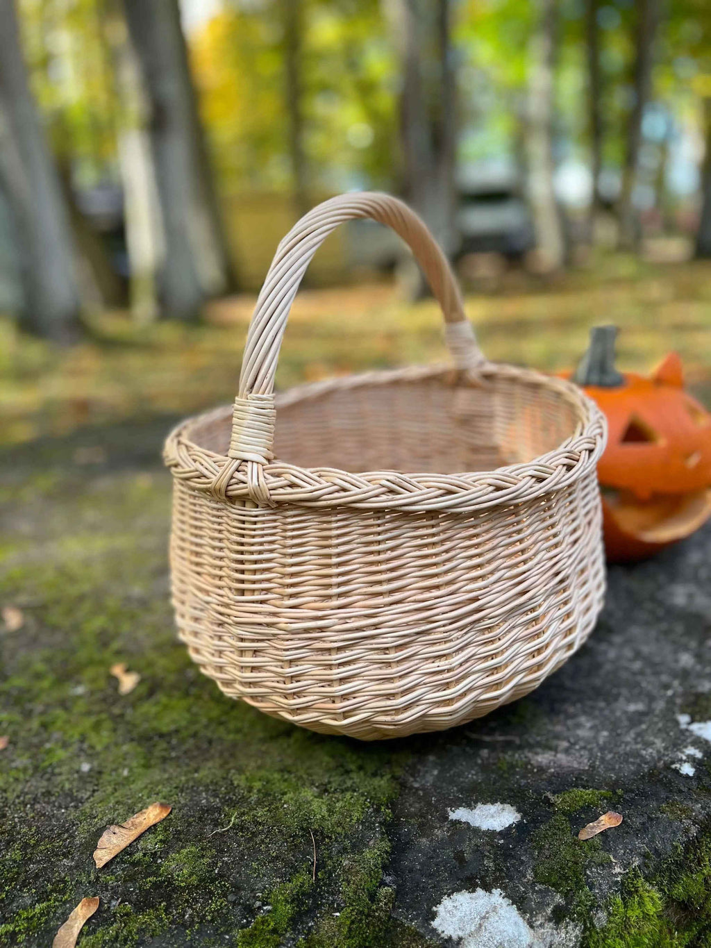 Wicker basket 006b - NaturelyWoven wicker - handmade