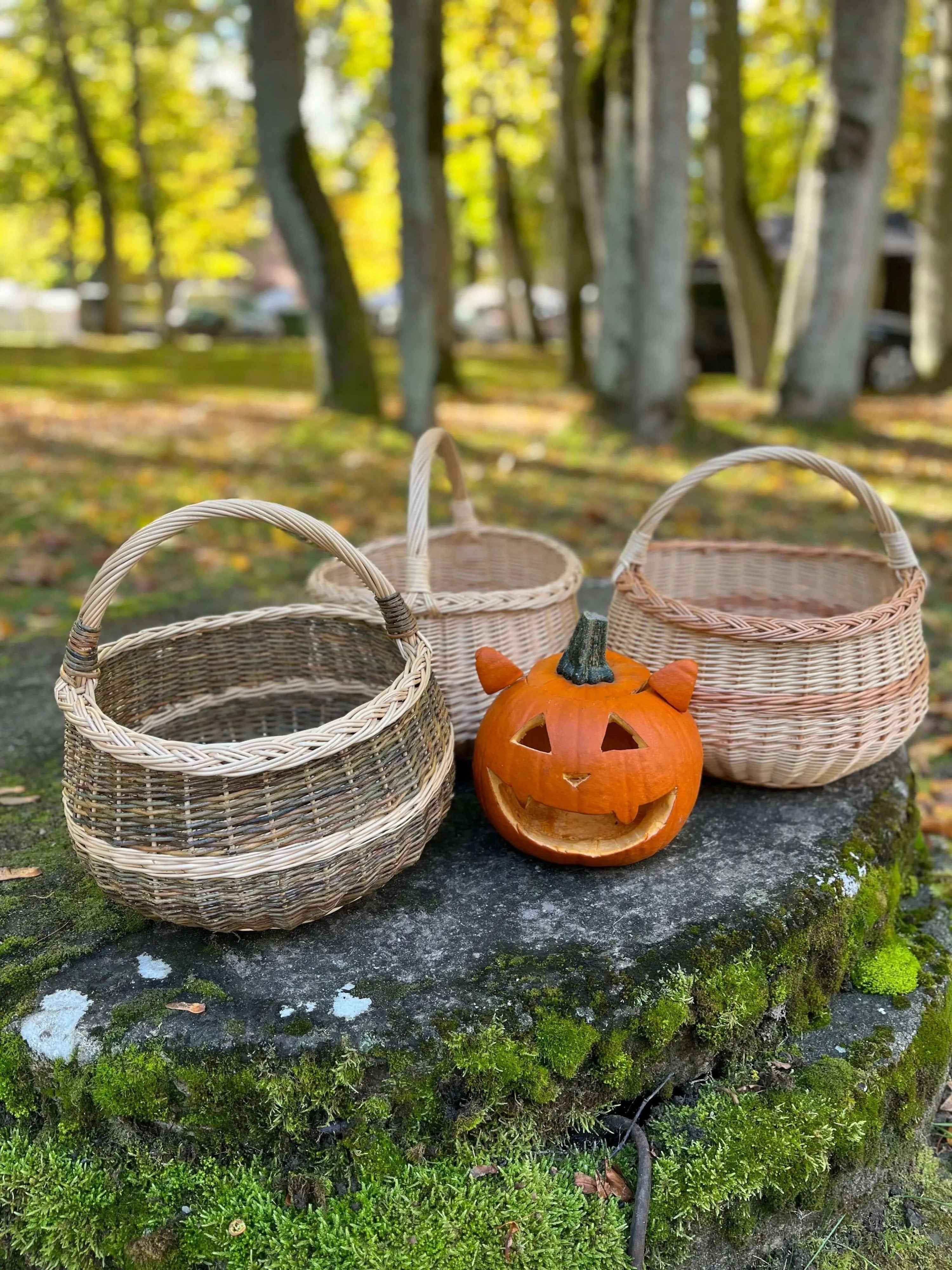 Wicker basket 006b - NaturelyWoven wicker - handmade