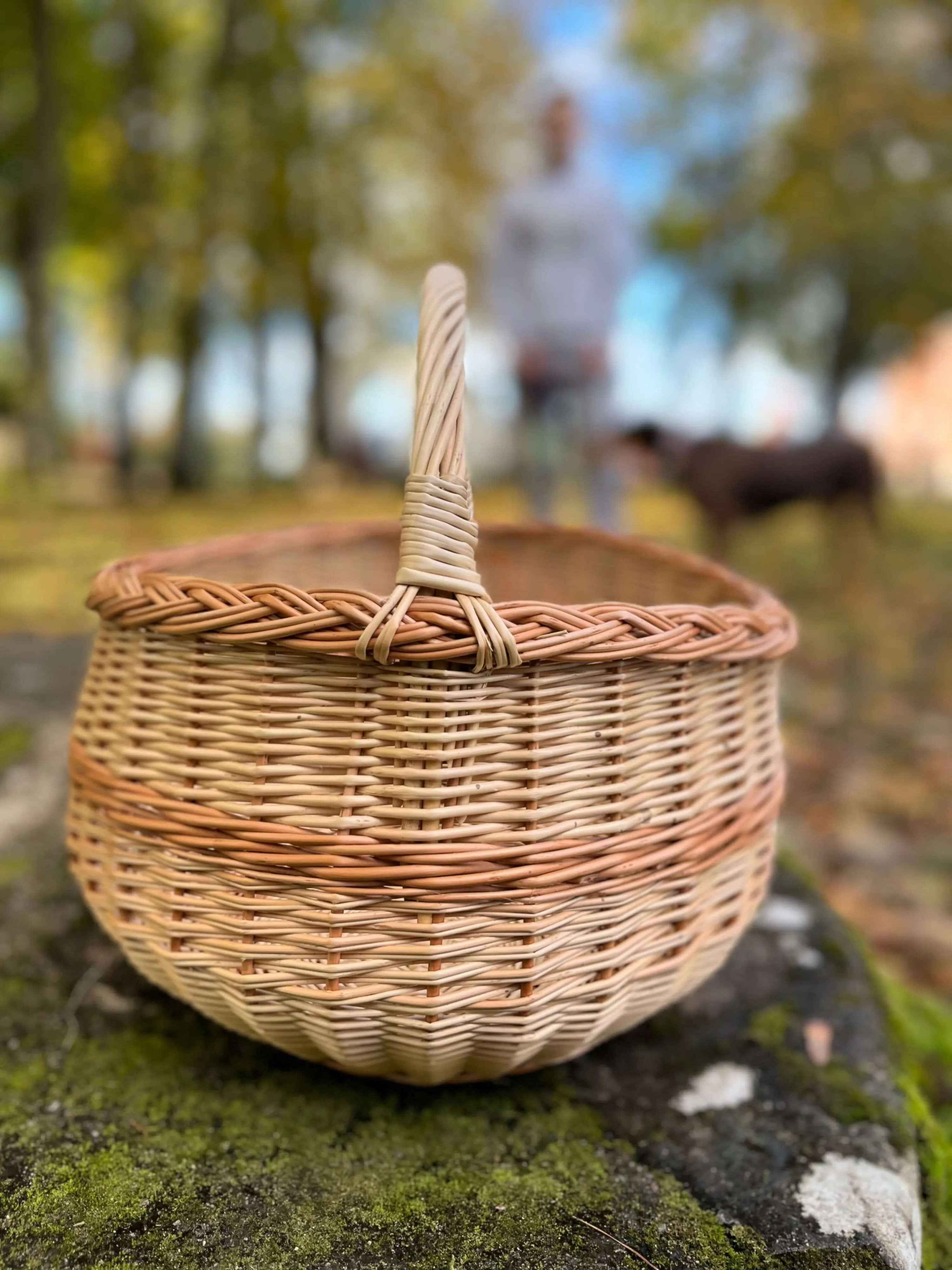 Wicker basket 006b - NaturelyWoven wicker - handmade