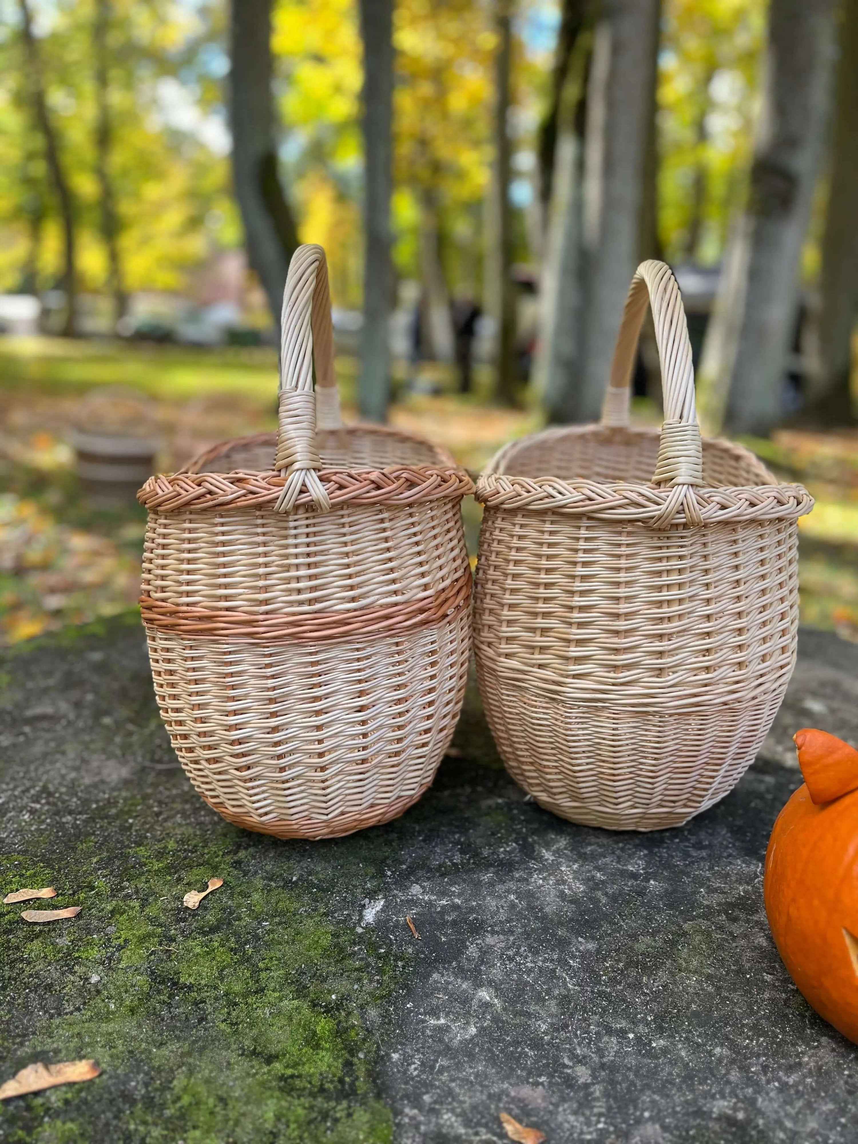 Wicker basket 055b - NaturelyWoven wicker - handmade