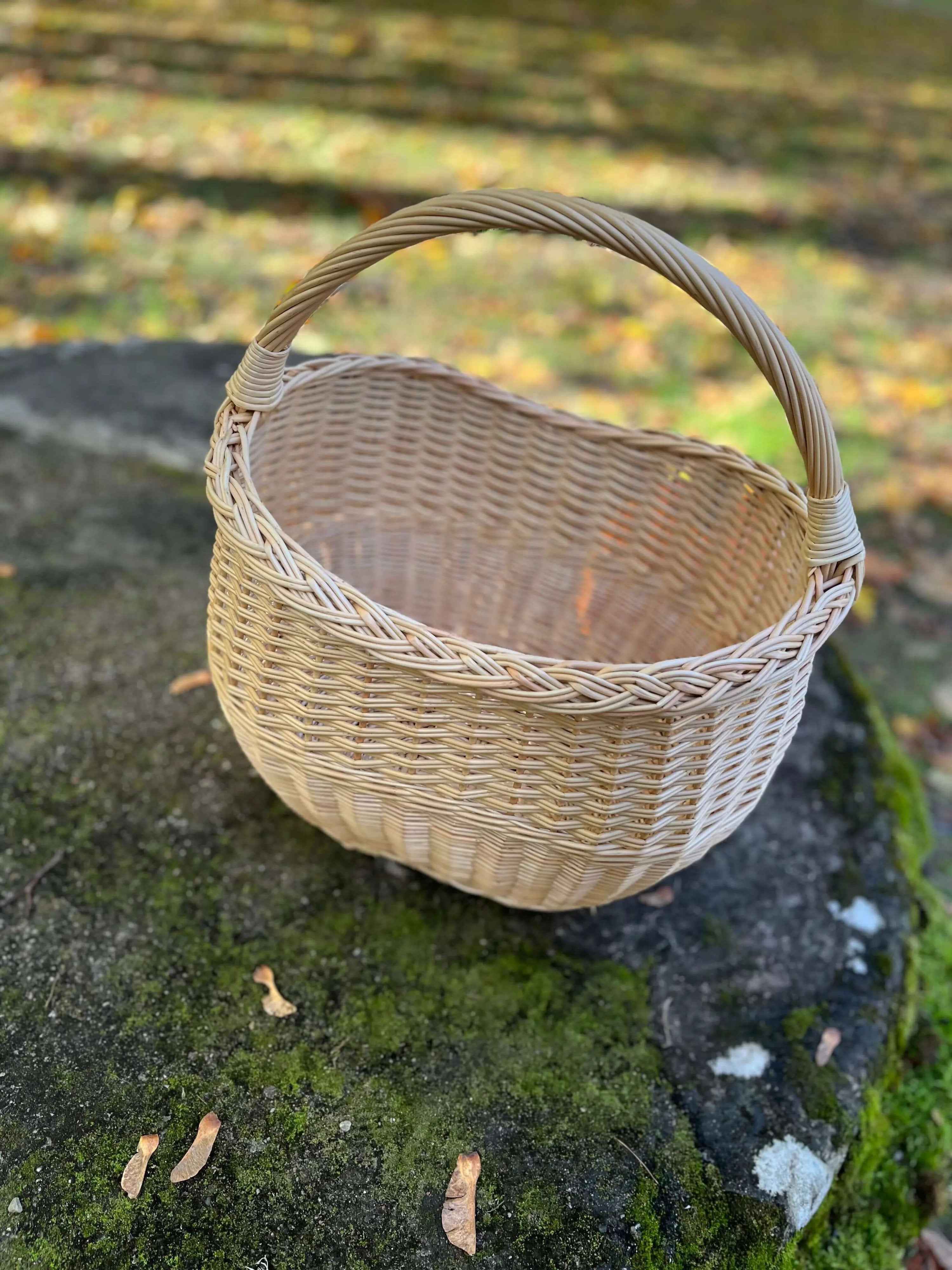 Wicker basket 055b - NaturelyWoven wicker - handmade