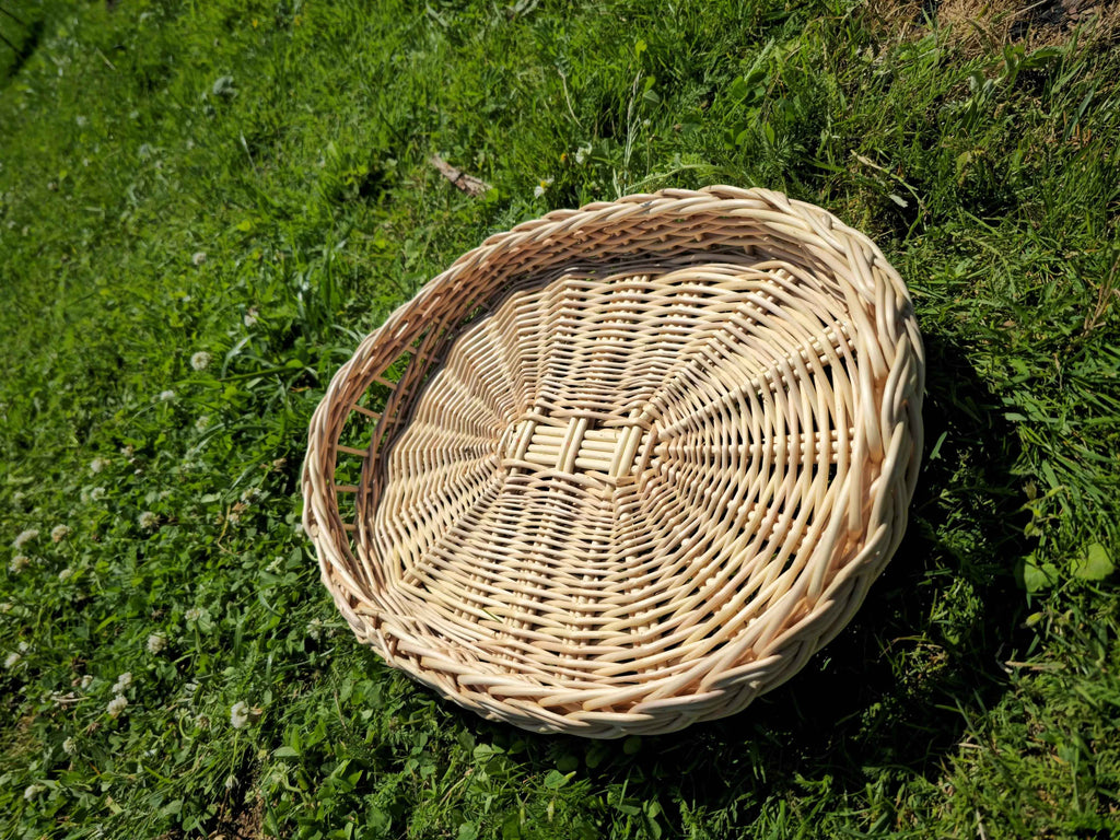 Wicker Tray 019b - NaturelyWoven wicker - handmade