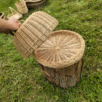 Wicker food cover 017b - NaturelyWoven wicker - handmade
