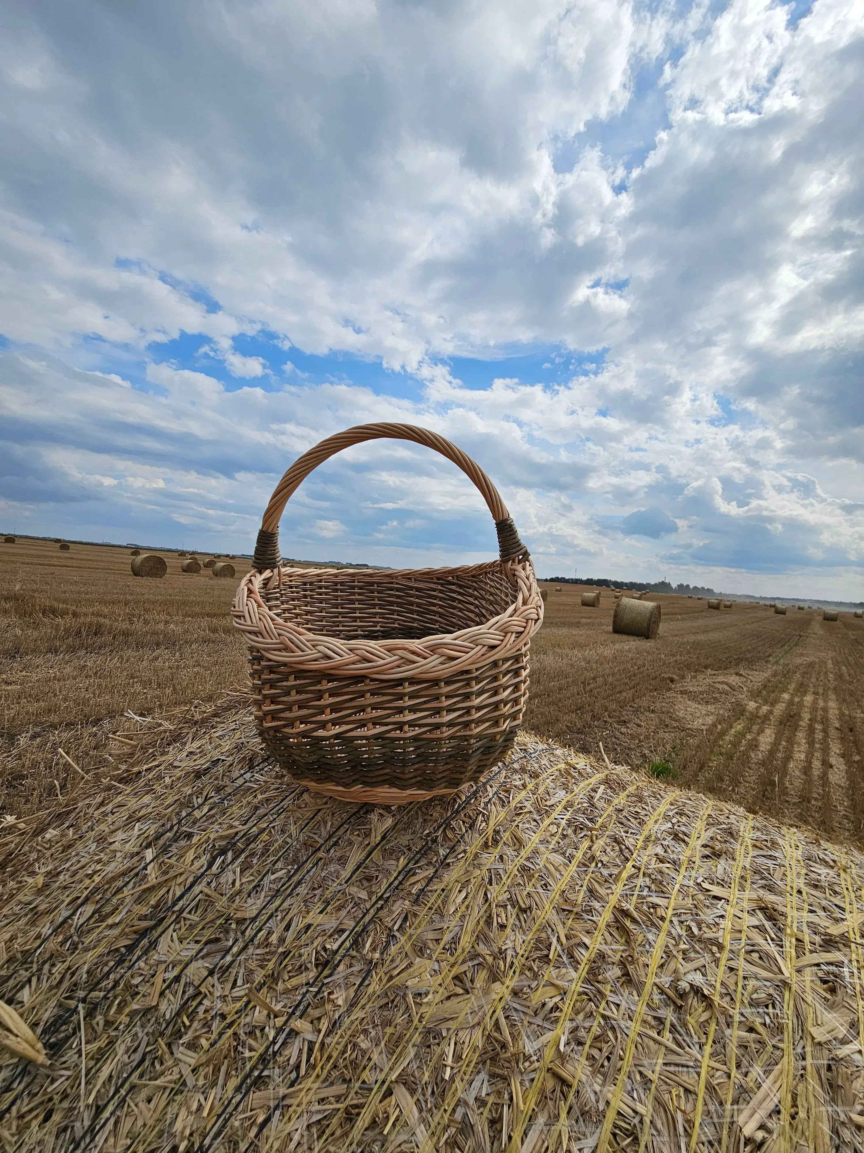 Small wicker basket 051b - NaturelyWoven wicker - handmade
