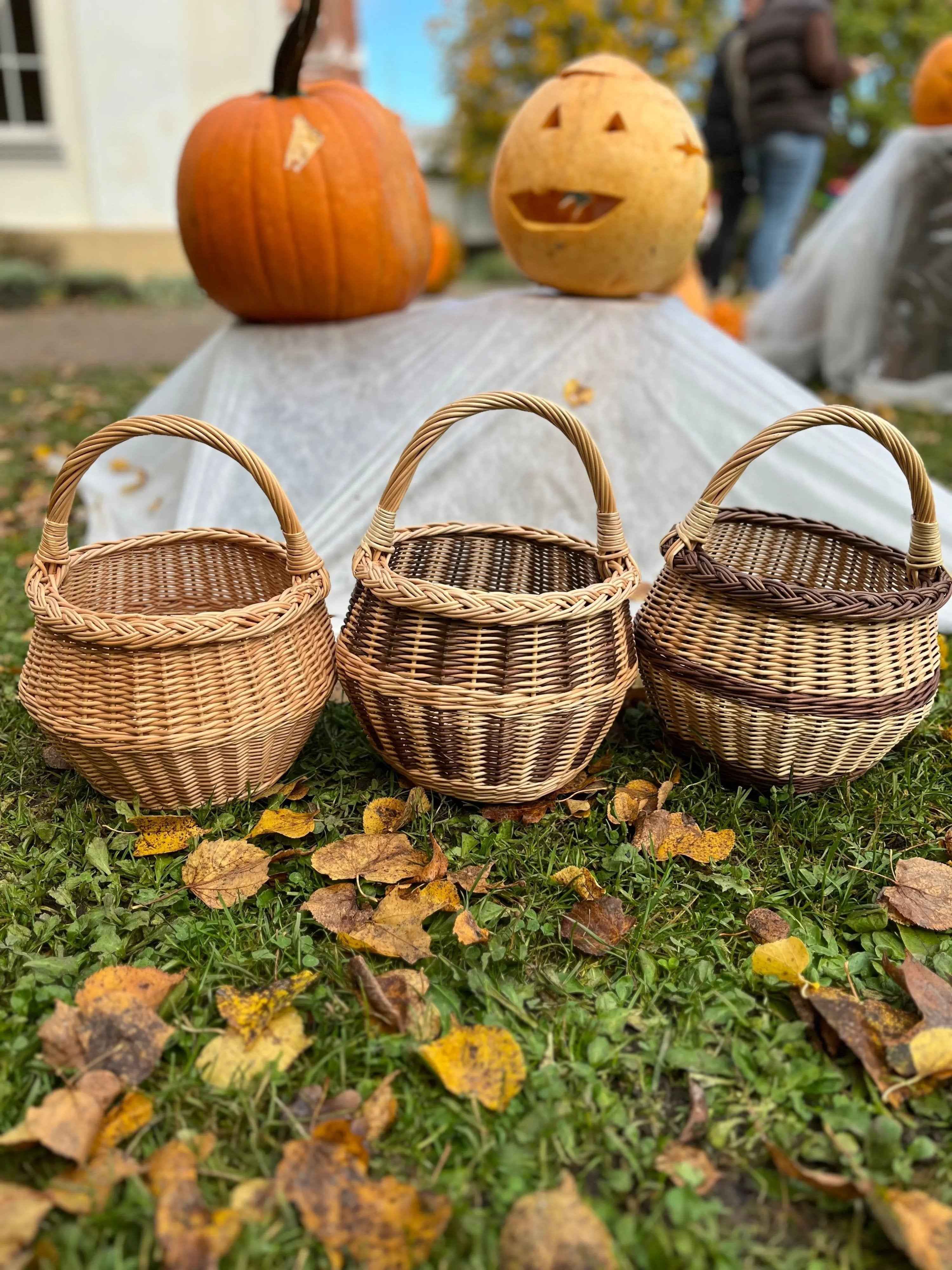 Small wicker basket 021b - NaturelyWoven wicker - handmade