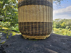 Tall Wicker Laundry Hamper / Bottle Bin — wicker basket, view 12