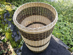 Tall Wicker Laundry Hamper / Bottle Bin — wicker basket, view 16