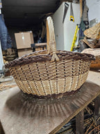 Wicker basket 045b - NaturelyWoven wicker - handmade
