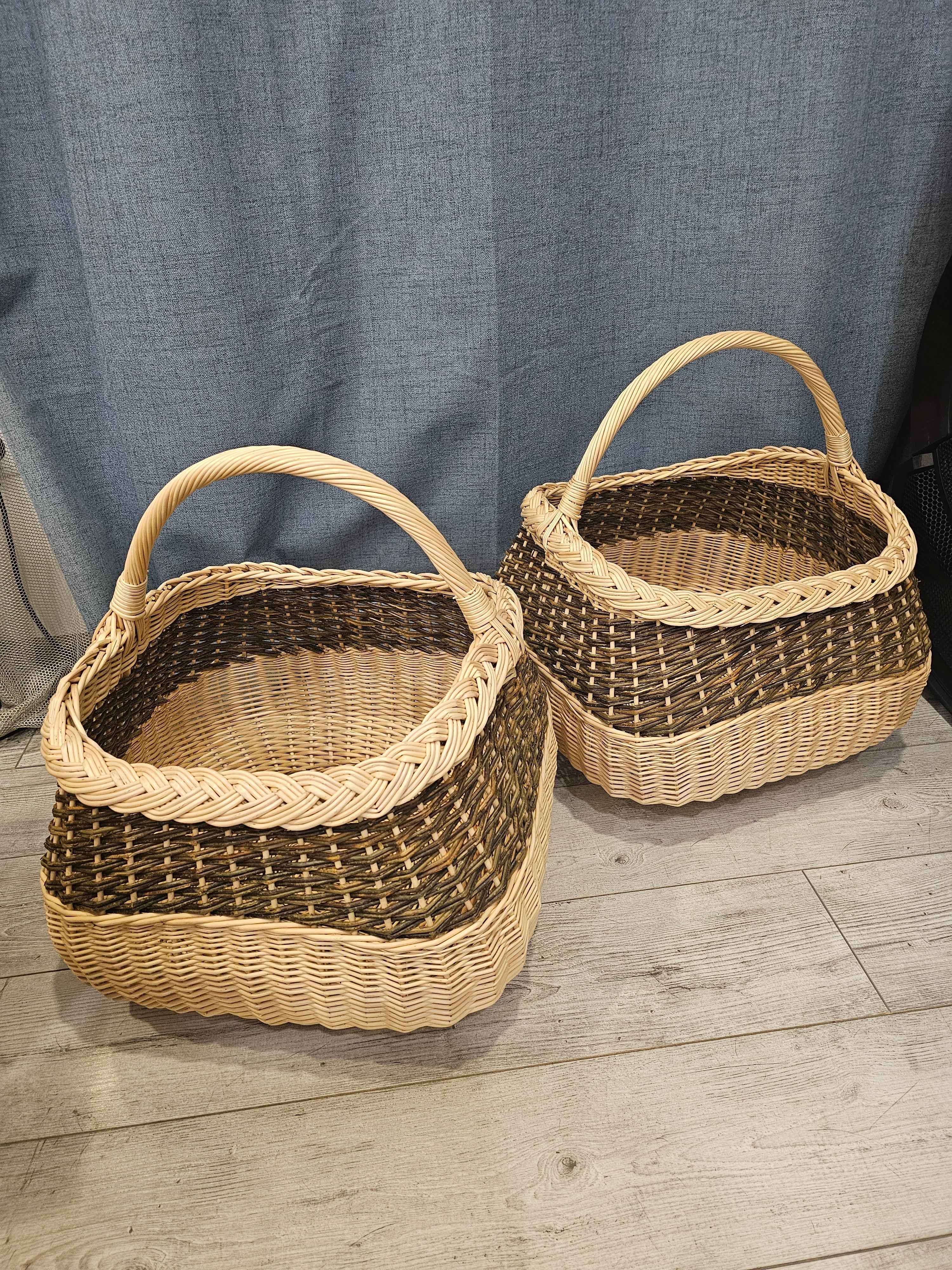 Wicker basket 017r - NaturelyWoven wicker - handmade