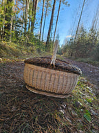 Wicker basket 026r - NaturelyWoven wicker - handmade