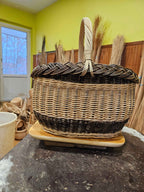 Wicker basket 040r - NaturelyWoven wicker - handmade