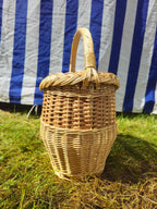 Wicker basket 021r - NaturelyWoven wicker - handmade