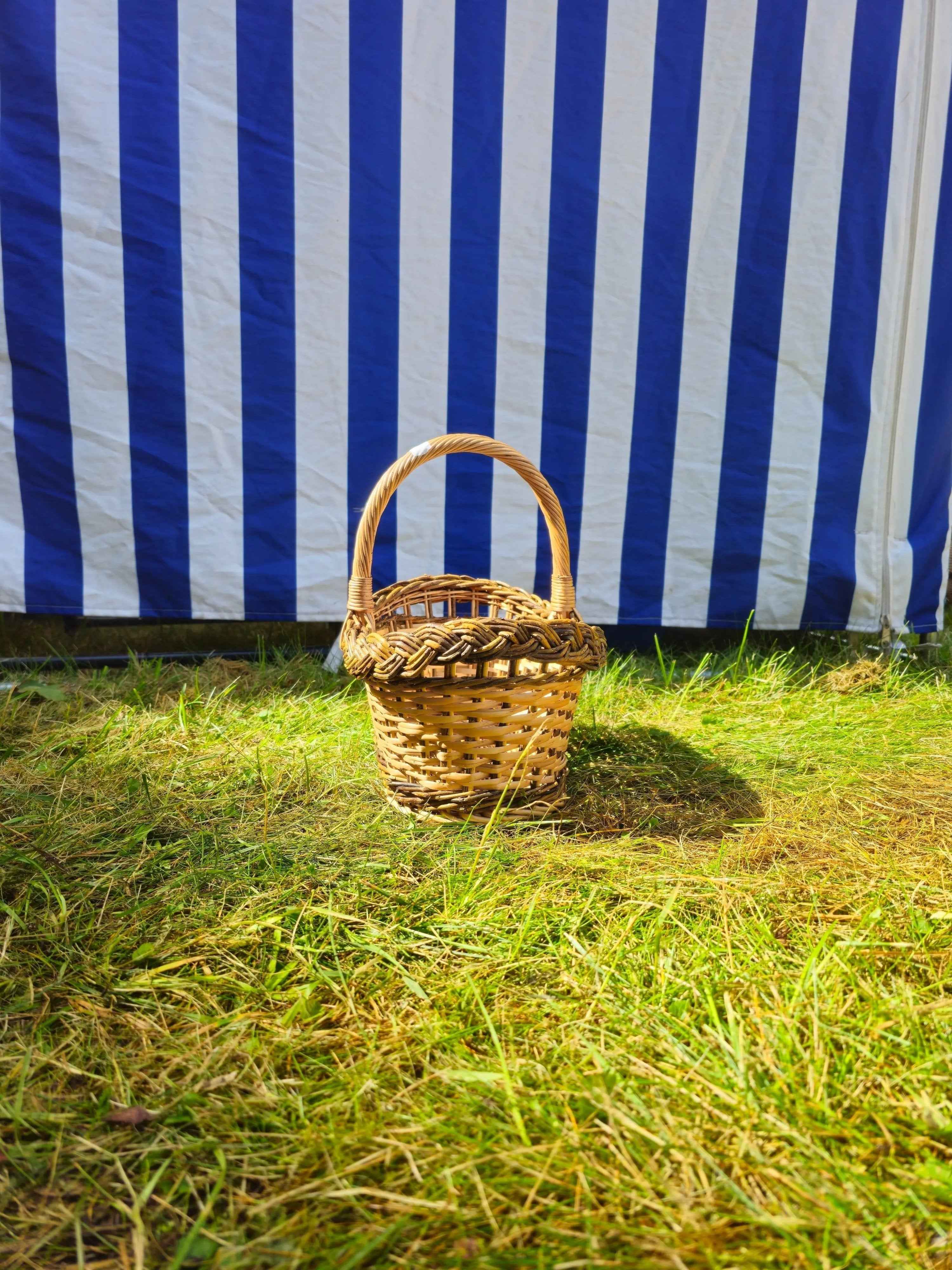Wicker basket 009r - NaturelyWoven wicker - handmade