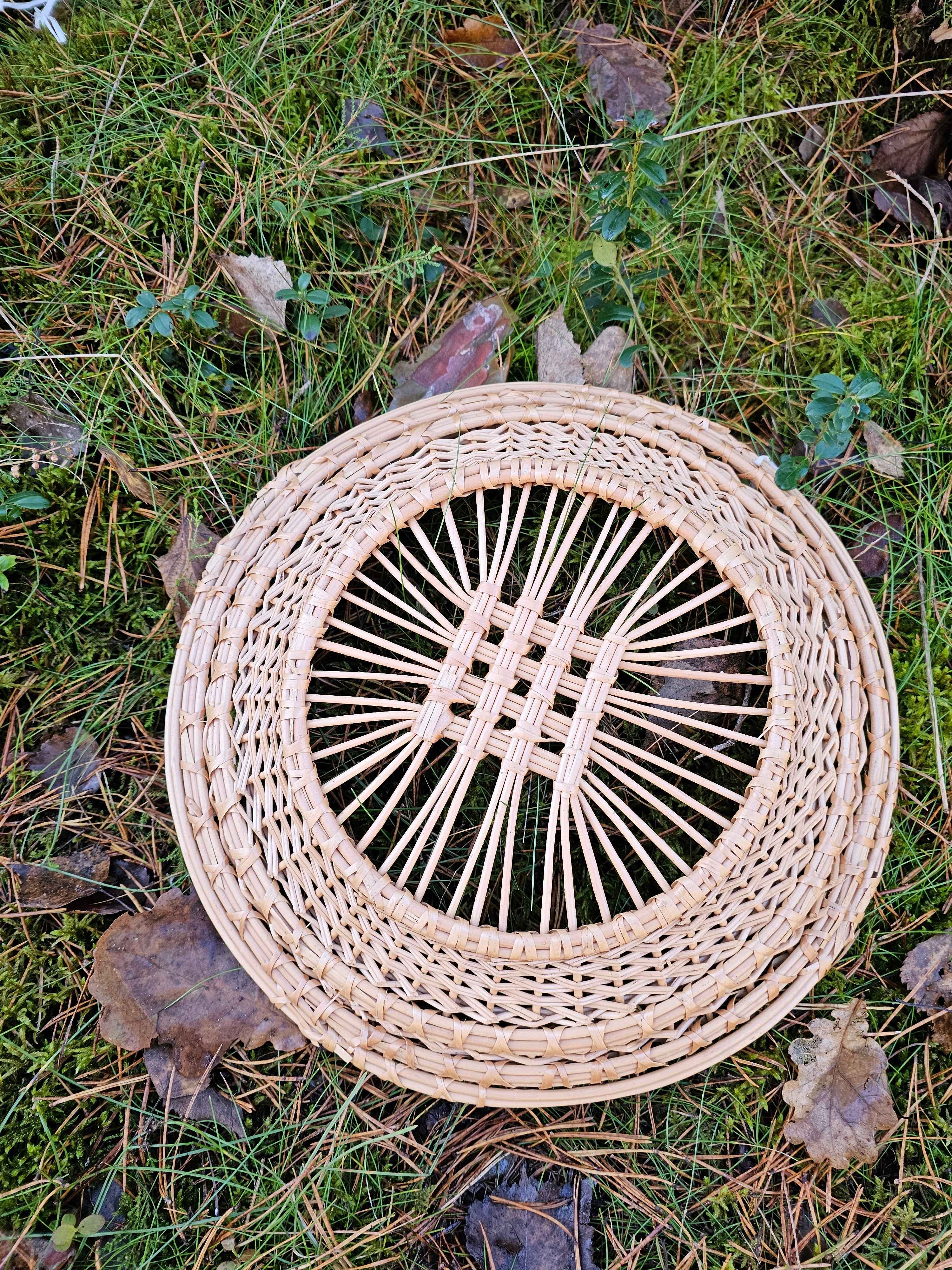 Wicker tray 038r - NaturelyWoven wicker - handmade