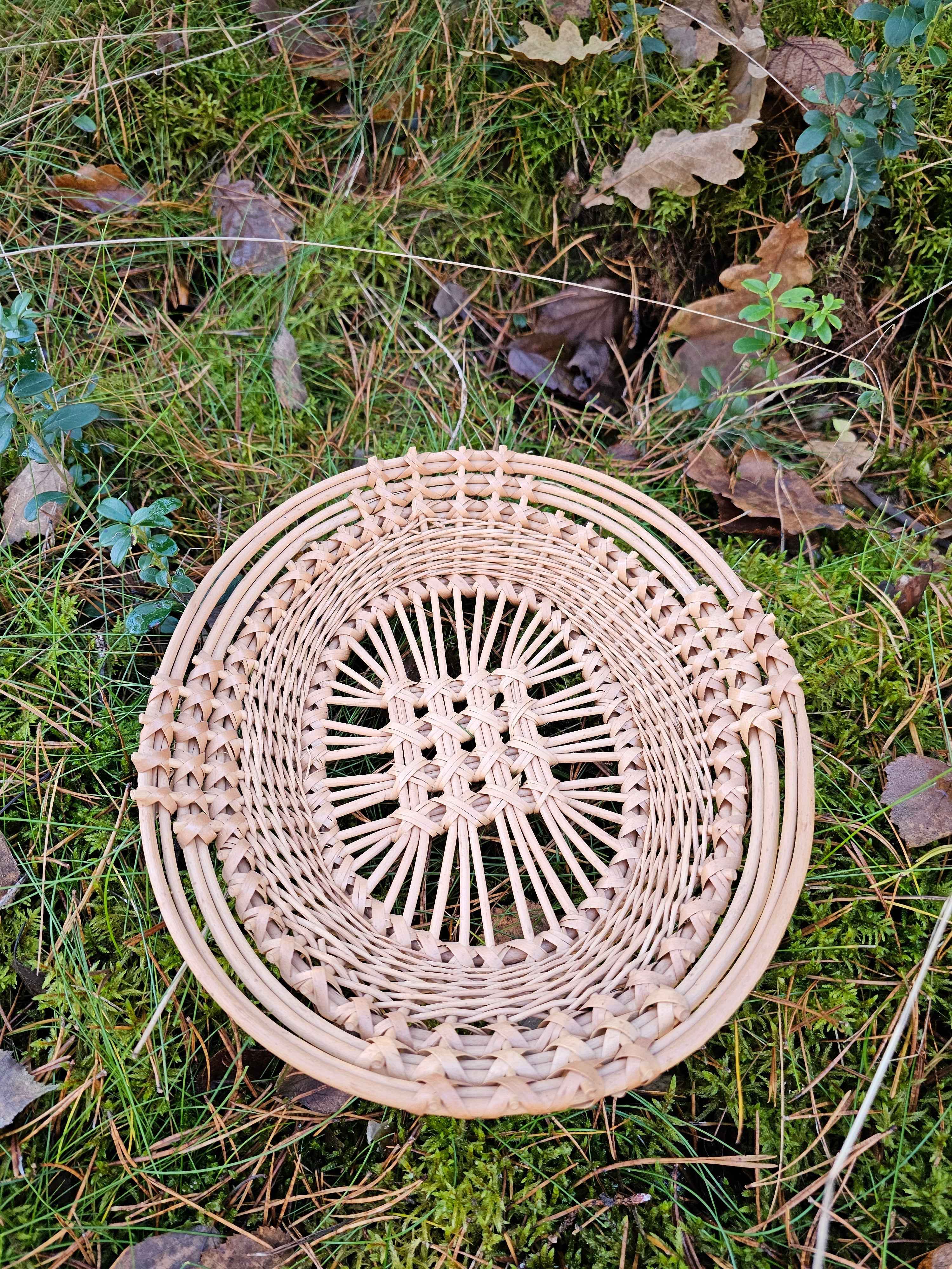 Wicker tray 038r - NaturelyWoven wicker - handmade