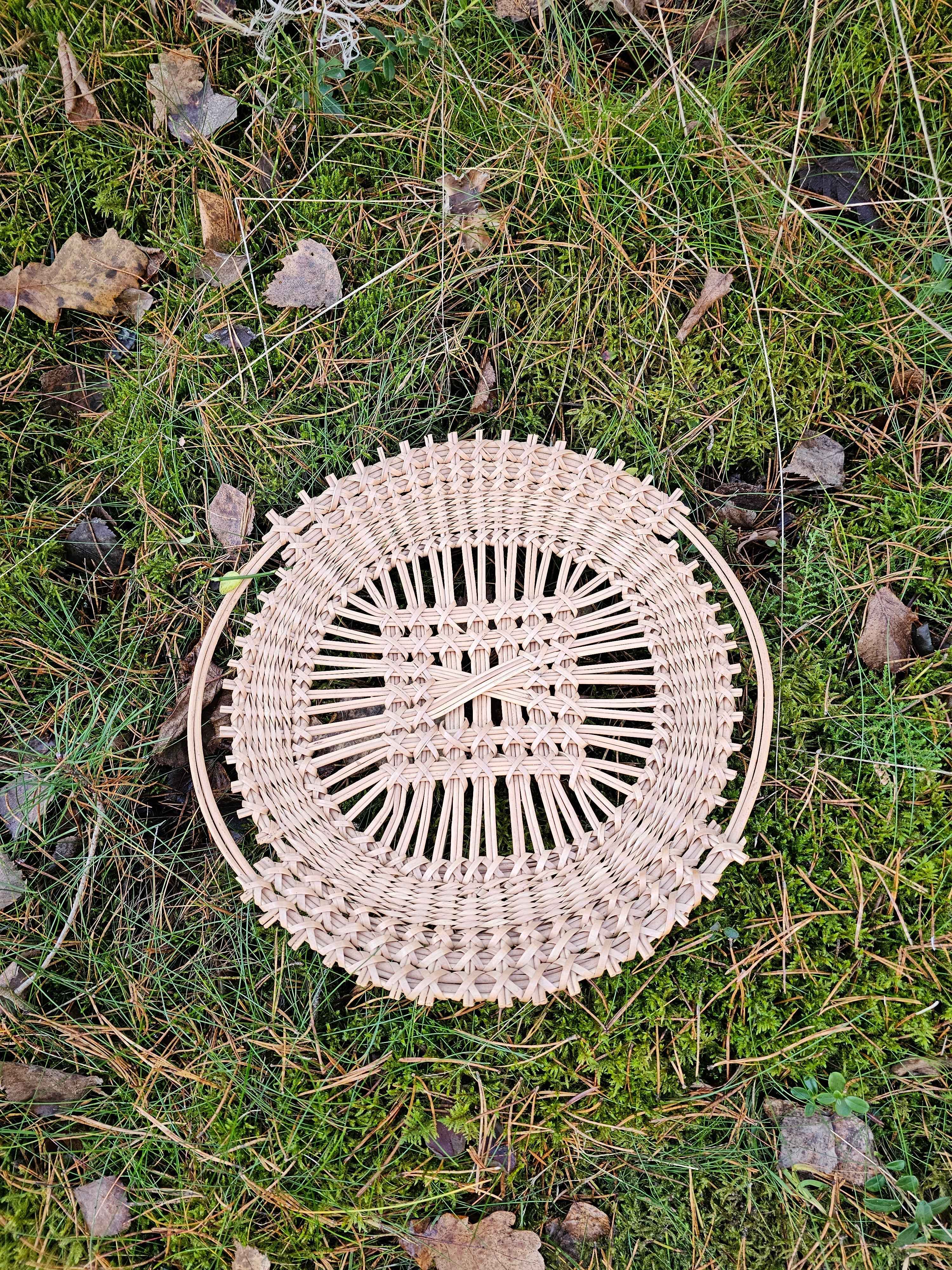 Wicker tray 038r - NaturelyWoven wicker - handmade