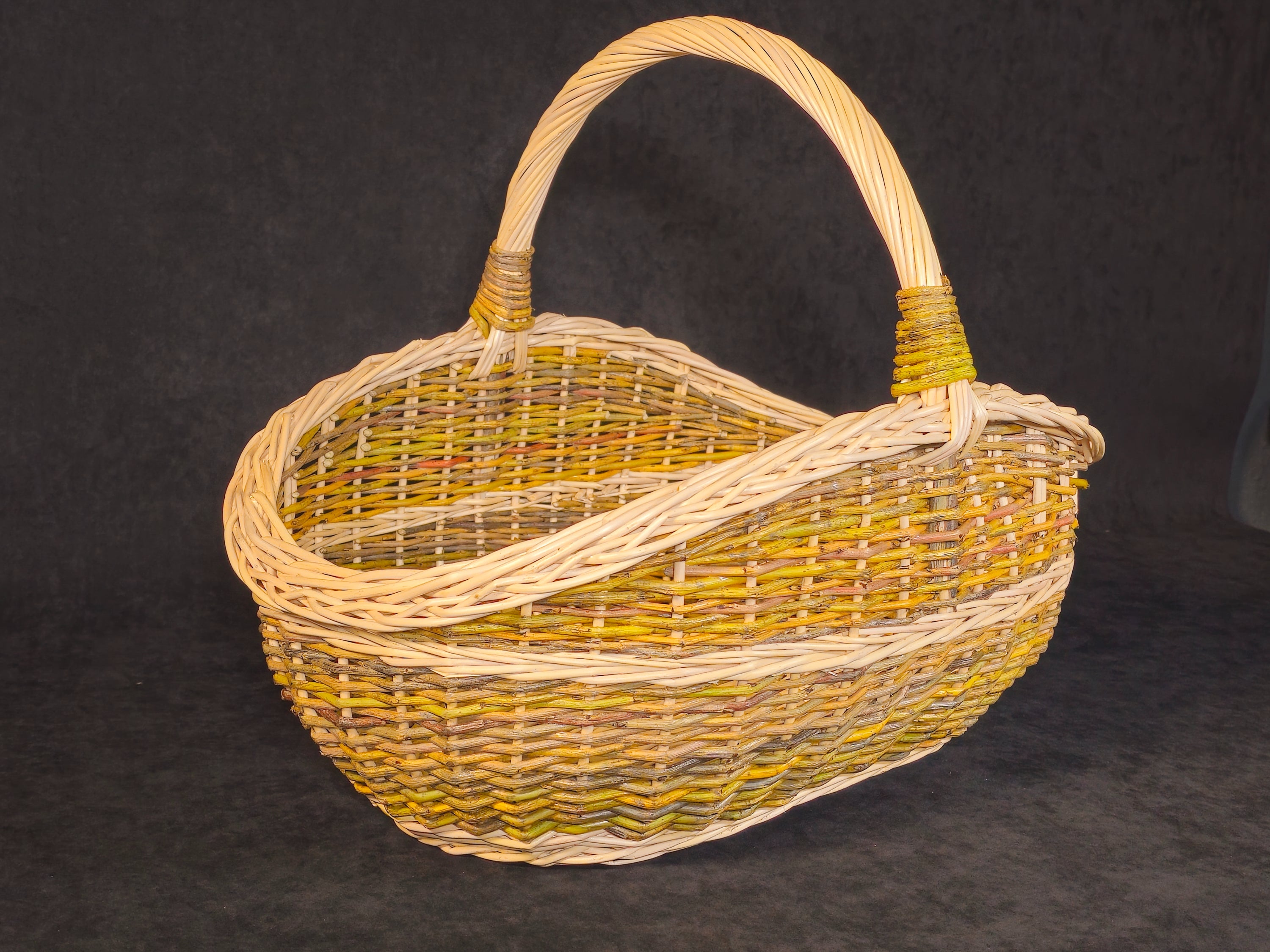 Rustic Wicker Garden Trug — wicker basket, view 3