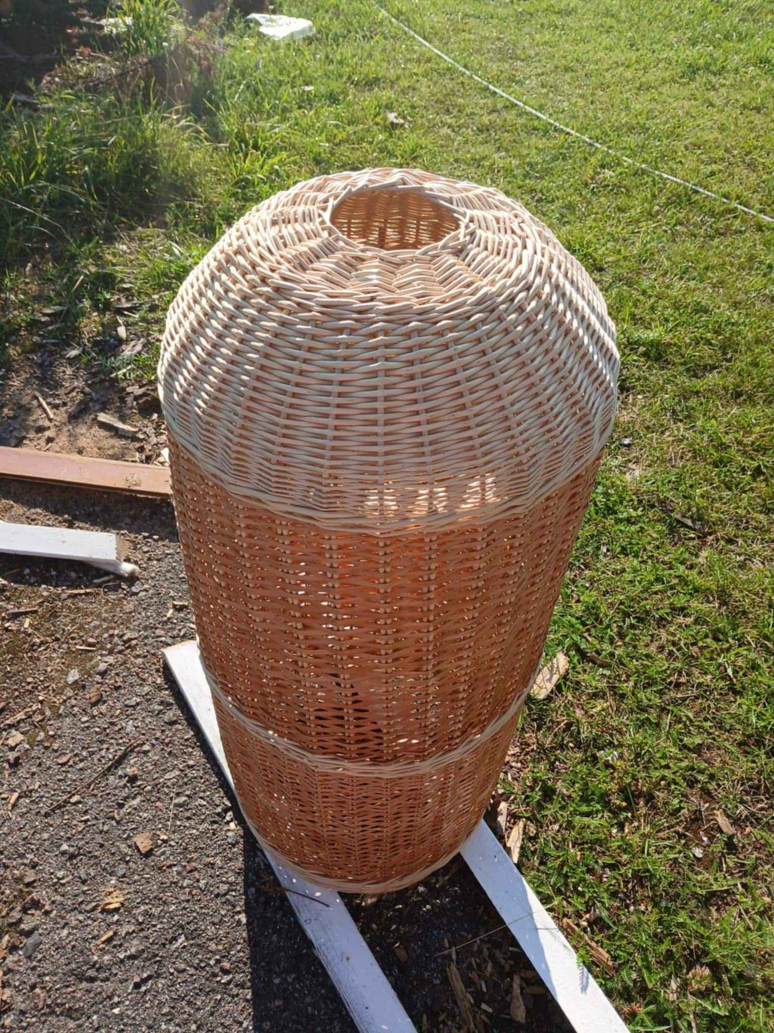 Wicker gas cylinder cover 034b - NaturelyWoven wicker - handmade