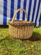 Wicker basket 020r - NaturelyWoven wicker - handmade
